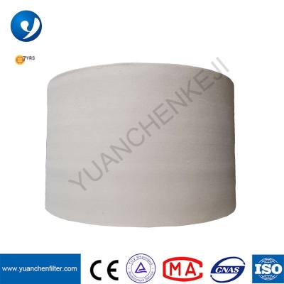 Yuanchen kundenspezifisches 800 g / m² 900 g / m² PTFE-Behandlung PTFE-Faser-Nadelfilz-Filtertuch